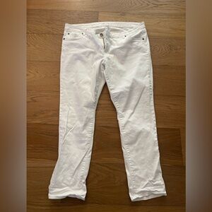 Women’s 18W Kut white boyfriend jeans